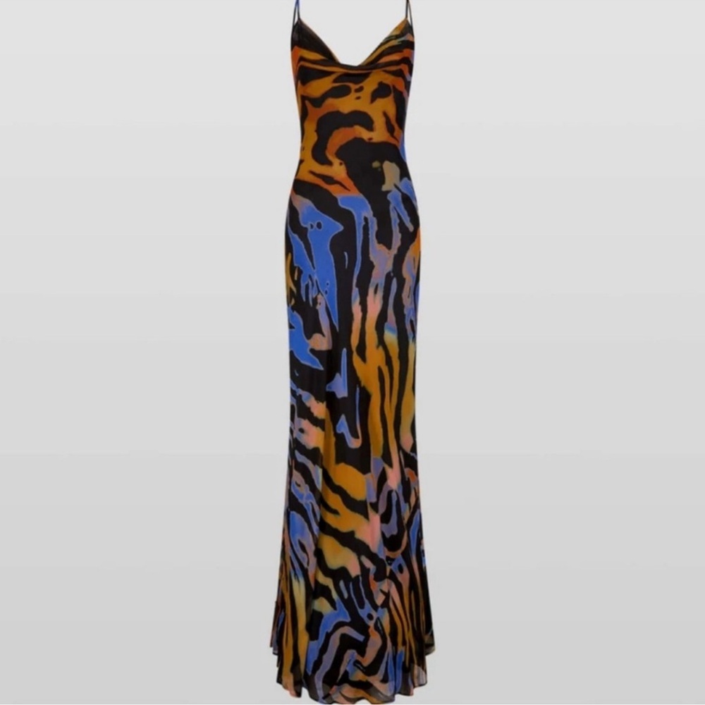 Rat & Boa Elegant Multicolor Maxi Dress